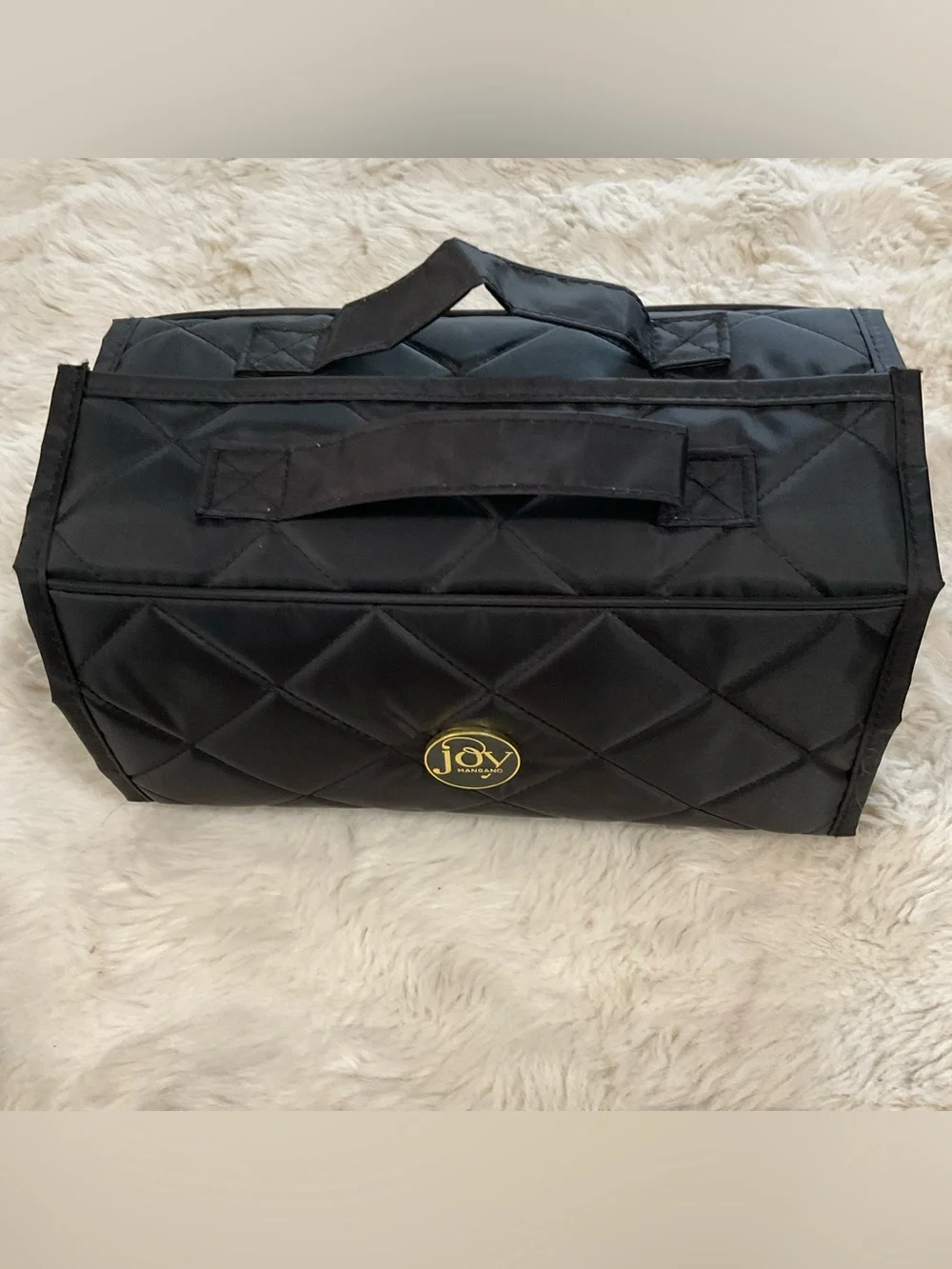 NWOT Joy Mangano Better Beauty Case w/ clear detachable compartments, black